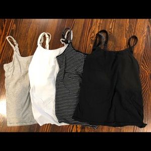 Set of 4 Gillian & O’Malley nursing tank tops